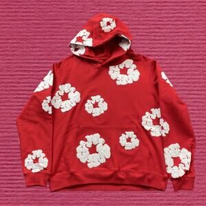 Denim Tears Red Hoodie